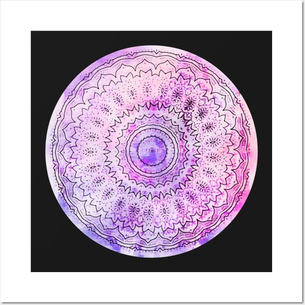 Watercolor Mandala Wall Art by LebensART